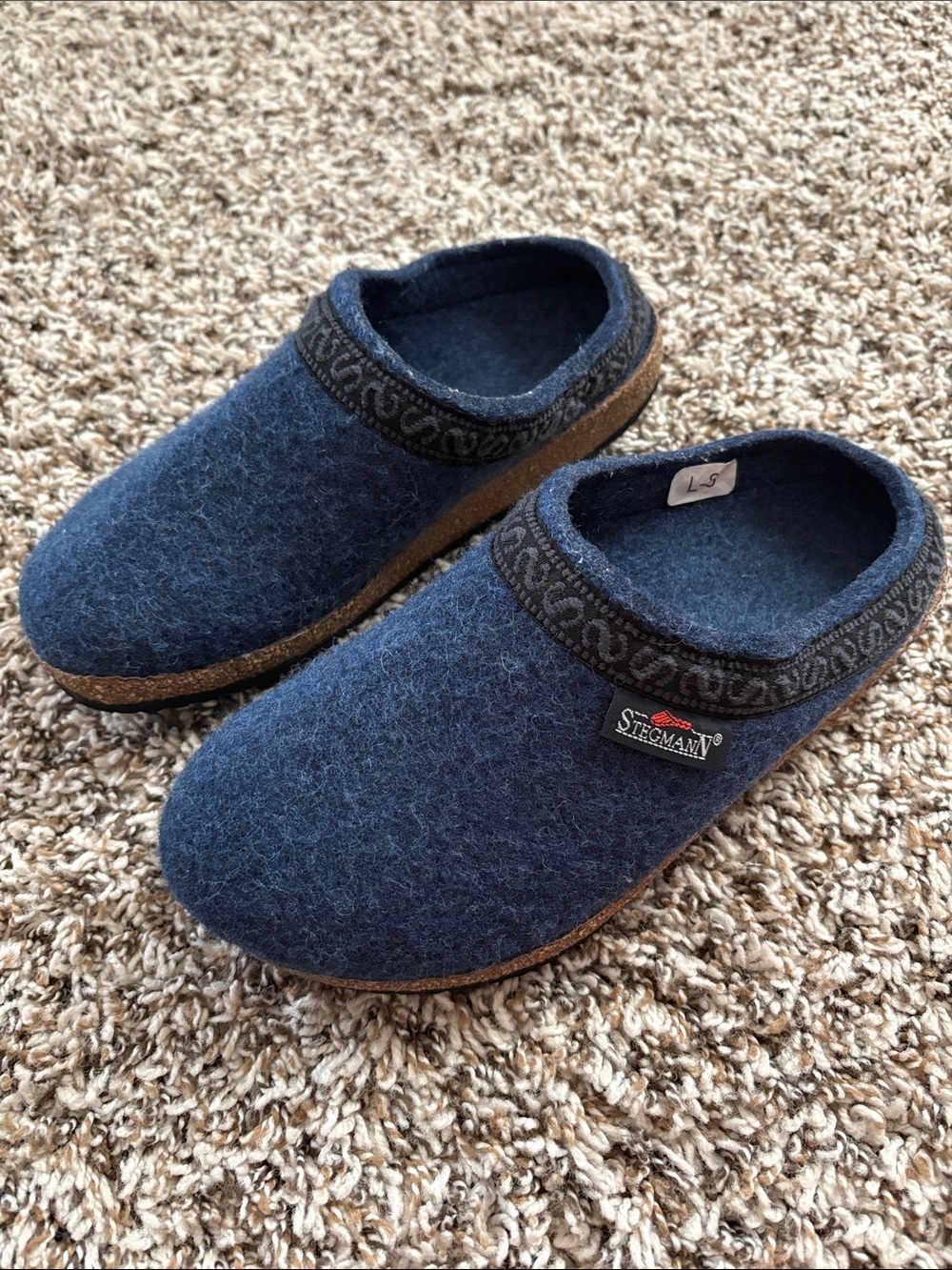 Stegmann Original 108 Wool Clogs in Ocean
